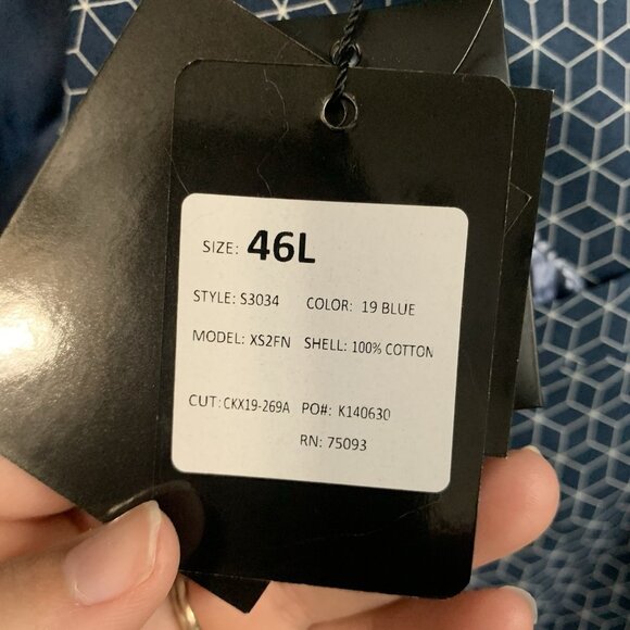 NEW Linea Uomo 46L Blue White Striped Cotton 2 Button Jacket Sport Blazer - Picture 7 of 13